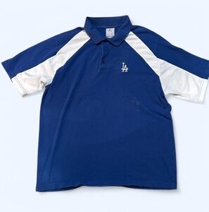 Blue & White Dodgers Polo Shirt